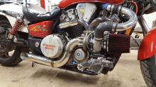Turbo VTX Downpipe front angle